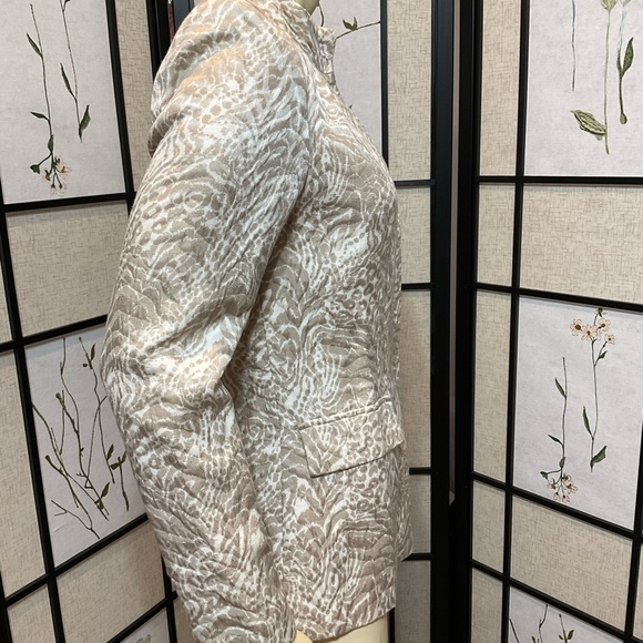 Neiman Marcus Exclusive Silk/Cotton Blend Brocade Blazer Size 8 - Picture 2 of 7